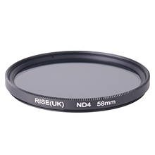 RISE(UK) 58mm Neutral Density ND4 Filter for any 58mm Lens of DSR DLSR Camera 2024 - buy cheap