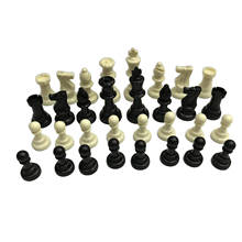 Conjunto de peças de xadrez padrão com 32 peças, base de feltro, verificadores de torneios, peças masculinas 2024 - compre barato