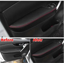 Interior PU Door Armrest Surface Cover Trim Panel Guards Car Styling For Nissan Qashqai J11 2016 2017 2018 2019 2024 - buy cheap