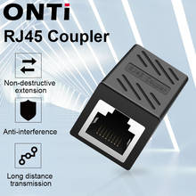 ONTi RJ45 разъем Cat7/6/5e Ethernet адаптер 8P8C сетевой кабельный удлинитель для кабеля Ethernet 2024 - купить недорого