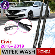 Car Wiper Blades for Honda Civic 10 2016 2017 2018 2019 10th Gen 10 FC FC1 FC2 FC5 Windshield Wipers Car Styling Accessories 2024 - buy cheap