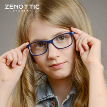 ZENOTTIC Acetate Kids Glasses Frames Children Striped Square Eyewear Frame Optical Clear Lens Myopia Eyeglasses for Boys Girls 2024 - buy cheap