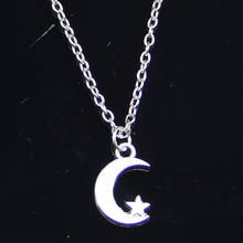 20pcs New Fashion Necklace 17x11mm double sided moon star Pendants Short Long Women Men Colar Gift Jewelry Choker 2024 - buy cheap