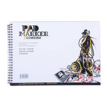 34 Sheet A3/A4/A5 Professional Marker Paper Spiral Sketch Notepad Book Painting Drawing Supplies 2024 - buy cheap