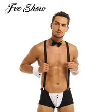 Sexy Halloween Costumes Mens Waiter Cosplay Lingerie Set Erotic Maid Fantasia Uniform Outfits Sissy Fancy Dress Underwear 2024 - buy cheap