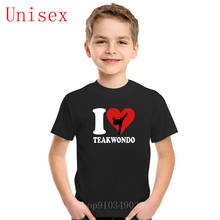 2020 Summer Designer shirts for Kids I love Teakwondo Boys clothes Tee children T-shirts Hipster Hot Sale Tops girls clothes 2024 - buy cheap