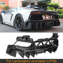 Carbon Fiber Car Rear Bumper Diffuser Lip Spoiler Case for Lamborghini Aventador LP700 LP700-4 Roadster Pirelli 2010-2016 2024 - buy cheap