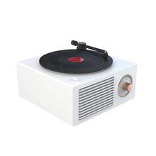 Vinyl record player speaker wireless portable mini steel retro atomic speaker radio recorder wireless Bluetooth, TF card, AUX 2024 - buy cheap