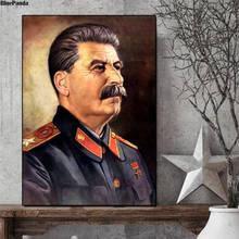 Póster sobre lienzo de fotos para decoración del hogar, Retrato del líder de la Unión soviético, pintura artística para pared de dormitorio, Sr. Vissarionovich 2024 - compra barato