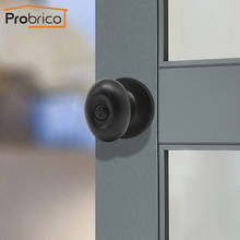 Probrico Black door handle Interior/Bedroom door lock Rotation Round knobs Silent wooden door lock Keyless Privacy Door hardware 2024 - buy cheap
