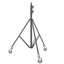 Neewer 8.5ft/2.6m Heavy-Duty Light Stand with Casters, Adjustable Aluminum Alloy Tripod Stand, Photography Wheeled Base Stand 2024 - buy cheap