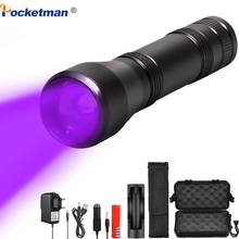 Super bright LED UV Flashlight UV Light L2/T6 white light LED Torch Light 5Mode Zoomable 395nm Blacklight by 18650 Battery 2024 - buy cheap