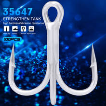 100Pcs High Quality Super Sharp Anchor Hook,Size #1-14# Sea Fishing Hooks Treble Hook Triple Hooks Fishing Anzol De Pesca 2024 - compre barato