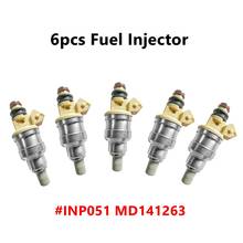Inyector de combustible para MITSUBISHI, Montero, Eclipse, Galant, B210H, INP-051, INP051, MD141263, nuevo, 6 uds. 2024 - compra barato