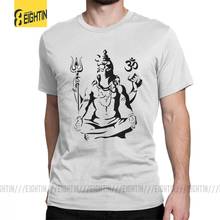 Мужская футболка с коротким рукавом Lord Shiva, Стильная хлопковая футболка с круглым вырезом, одежда для путешествий 2024 - купить недорого