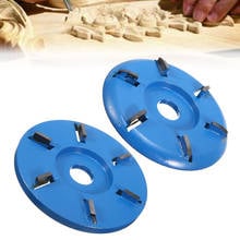 90mm 6 Teeth Milling Cutter Pan Arc/Flat Teeth Wood Carving Blade Disc For 16mm Power Aperture Angle Grinder Tool Accessories 2024 - buy cheap