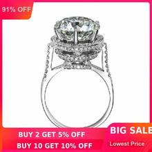 choucong 2016 Fashion Women Crown ring 5ct AAAAA zircon cz 925 Sterling silver Engagement Wedding Band Ring for women 2024 - buy cheap