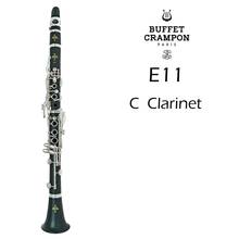 Buffet-clarinete e11, clarinete em c, novo, 17 chaves, baquelite ou ébano, corpo de madeira, instrumento musical banhado a níquel, com estojo 2024 - compre barato