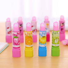 36pcs quality creative Escolar lipstick eraser kawaii school student stationery pencil eraser 2024 - buy cheap