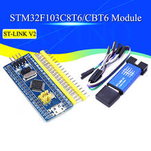 Módulo de placa de desenvolvimento, sistema mínimo, placa de desenvolvimento, módulo STM32F103C8T6 ARM STM32 para Arduino Kit DIY + ST-Link V2 Mini STM8, simulador de download 2024 - compre barato