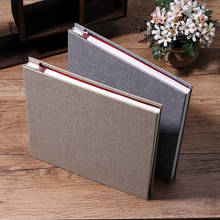 New Linen 16inch DIY Photo Album Lovers Birthday Gift Wedding Photos Baby Photo Ablum Scrapbook Paper Crafts Albums Sticky 2024 - buy cheap