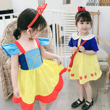 Vestido cosplay infantil para meninas, vestidos de princesa para festa de natal, vestido de tule para crianças de 2 a 6 anos 2024 - compre barato