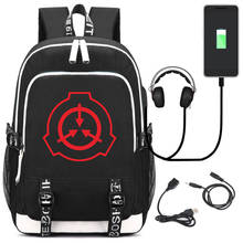 SCP Secure Contain Protect Backpack USB Bag travel School Capacity Book Bag USB teenagers Laptop Zipper Mochila Travel Bags 2024 - buy cheap