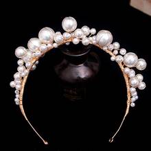 Luxury Crystal Bridal Tiaras Headband Wedding Headpieces Women Pageant Rhinestone Baroque Diadem Hair Jewelry Hair Accessories 2024 - buy cheap