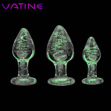 VATINE Anal Plug Toys for Adults  Sex Shop  Sex Toys for Couples  Anal Dilators Luminous Glass Butt Plug 2024 - buy cheap