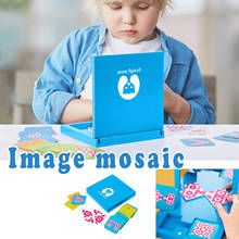 Игрушки Монтессори 2021, деревянные пазлы с зеркальным изображением, детская пространственная познавательная логическая настольная игра, интеллектуальная игрушка для детей, подарок FE 2024 - купить недорого