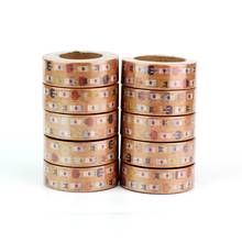 NEW 10pcs/lot Decorative Cute Pumpkin Spice Washi Tapes Paper DIY Scrapbooking Planner Adhesive Masking Tape Kawaii Stationery 2024 - buy cheap