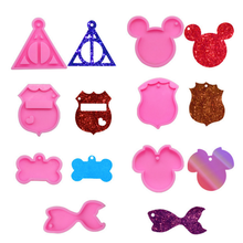 DIY Variety Keychain Shape Epoxy Resin Silicone Mold Jewelry Fillings Pendant Accessory Charms Handmade Cake Baking Stuff Craft 2024 - buy cheap