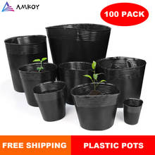 Amkoy-vaso de plástico para jardim, recipiente de propagação de jardim, vaso e plantadores, não revestido, suprimentos de jardim 2024 - compre barato