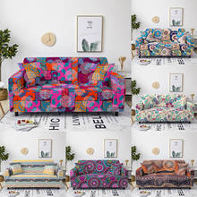 Fundas de sofá elásticas estilo L para sala de estar, cubiertas bohemias para sillón de 1/2/3/4 asientos, Mandala 2024 - compra barato