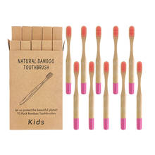10pcs Children Oral Care Toothbrush Eco Friendly Wooden Tooth Brush Medium Bristle Toothbrush Travel Bomboo Toothbrush For Kids 2024 - buy cheap