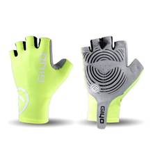 Breaking Wind Cycling Gloves Half Finger Anti-slip Gel Bicycle Lycra Fabric Mittens MTB Gloves Breathable Racing Road Bike Glove 2024 - buy cheap