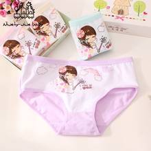 6pcs Girls Cotton Panties Children Underwear Lovely Cartoon Printed Soft Comfortable Briefs for girls Breathable Underpants 2024 - buy cheap
