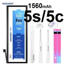 Nohon-Batería de polímero de litio para móvil, pila de polímero de litio de capacidad de 1560mAh para iPhone 5c, 5c y 5c de Apple, 5s 5c 2024 - compra barato