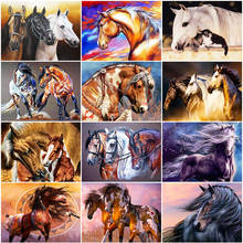 Diamond Embroidery Animals Cross Stitch 5D DIY Diamond Painting Horse Full  Round Mosaic Rhinestones Home Decor Painting Kit 2024 - buy cheap