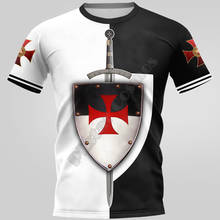 PLstar Cosmos Knights Templar 3D Printed t shirts women for men Summer Casual Tees Short Sleeve T-shirts Short Sleeve Style-2 2024 - buy cheap