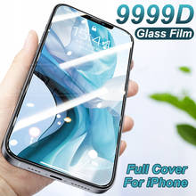 9999D Protective Glass On iPhone 11 12 Pro XS Max X XR 5 5S SE Screen Protector Film For iPhone 8 7 6 6S Plus Tempered Glass 2024 - купить недорого