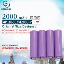 Golooloo 4pcs/lot 2000mAh 3.7V 18650 Rechargeable Battery bateria li-ion Batteries  for industrial batteries 2024 - buy cheap