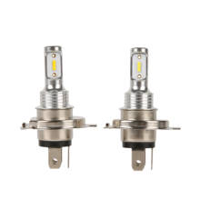 Farol dianteiro de led, 2 peças, dc 9v-32v, h4 2smd 1860, feixe baixo ou farol alto, luz de neblina, lâmpada diurna para motocicleta automática 2024 - compre barato