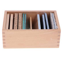 Método montessori sensorial para crianças, comprimidos de ensino com termômetro (4 pares) com caixa de madeira 2024 - compre barato