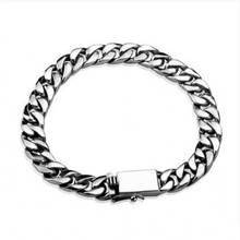 Pulsera de plata tailandesa para hombre, brazalete de plata S925 auténtica, cadena de látigo punk, brazalete lateral para hombre 100% 2024 - compra barato