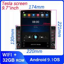 9.7"inch Tesla screen 2 Din Android 9 Car radio Multimedia Video Player Universal auto Stereo For Volkswagen Nissan Hyundai Kia 2024 - buy cheap