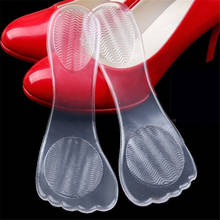 Almofadas de massagem transparente para alívio da dor, sapato antiderrapante, pé, cuidados com os pés, salto alto, palmilha de gel de silicone, 1 par 2024 - compre barato