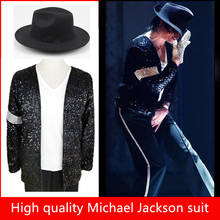 Disfraz de Michael Jackson de alta calidad, ropa de imites de Jackson, traje de actuación de baile MJ de Billy King, puesta en escena, Cosplay 2024 - compra barato