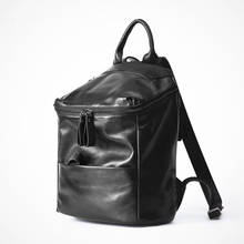 Mochila Sheepskin Backpack Female Travel Bags Fashion Genuine Leather School Bags For Girls Women Shoulder Bag 2020 Bagpack 2024 - buy cheap