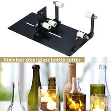 Glass Bottle Cutter for DIY Glass Cutting Machine Metal Pad Bottle Holder Square and Round Wine Beer Glass Sculptures Cutter 2024 - buy cheap